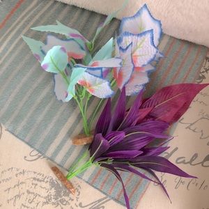 Betta Fish Silk Plant Tank Decor (Set of 2)